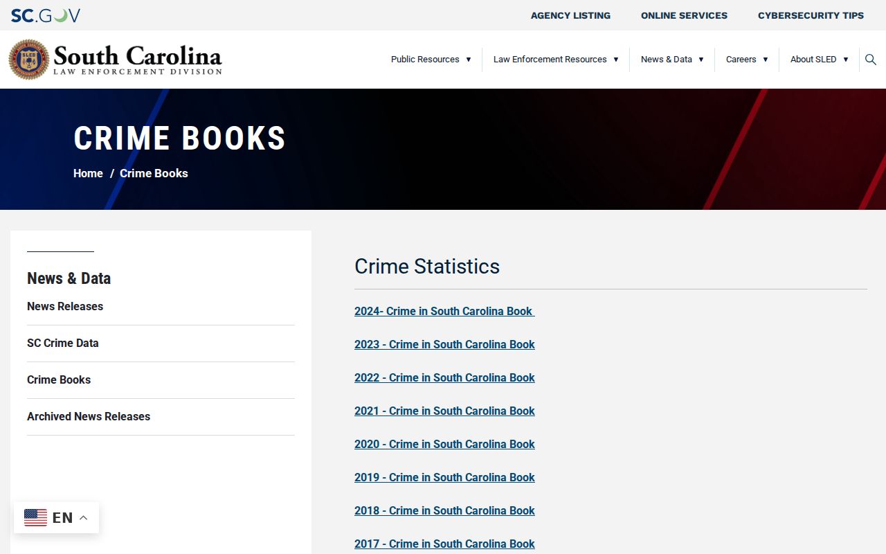 Hartsville criminal records context in SLED crime reports