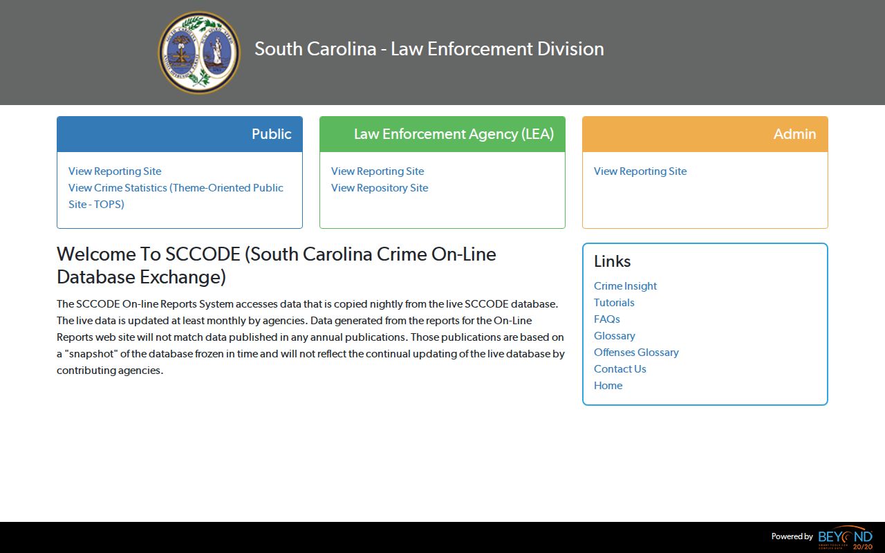 Lamar criminal records and SLED Crime Insight search